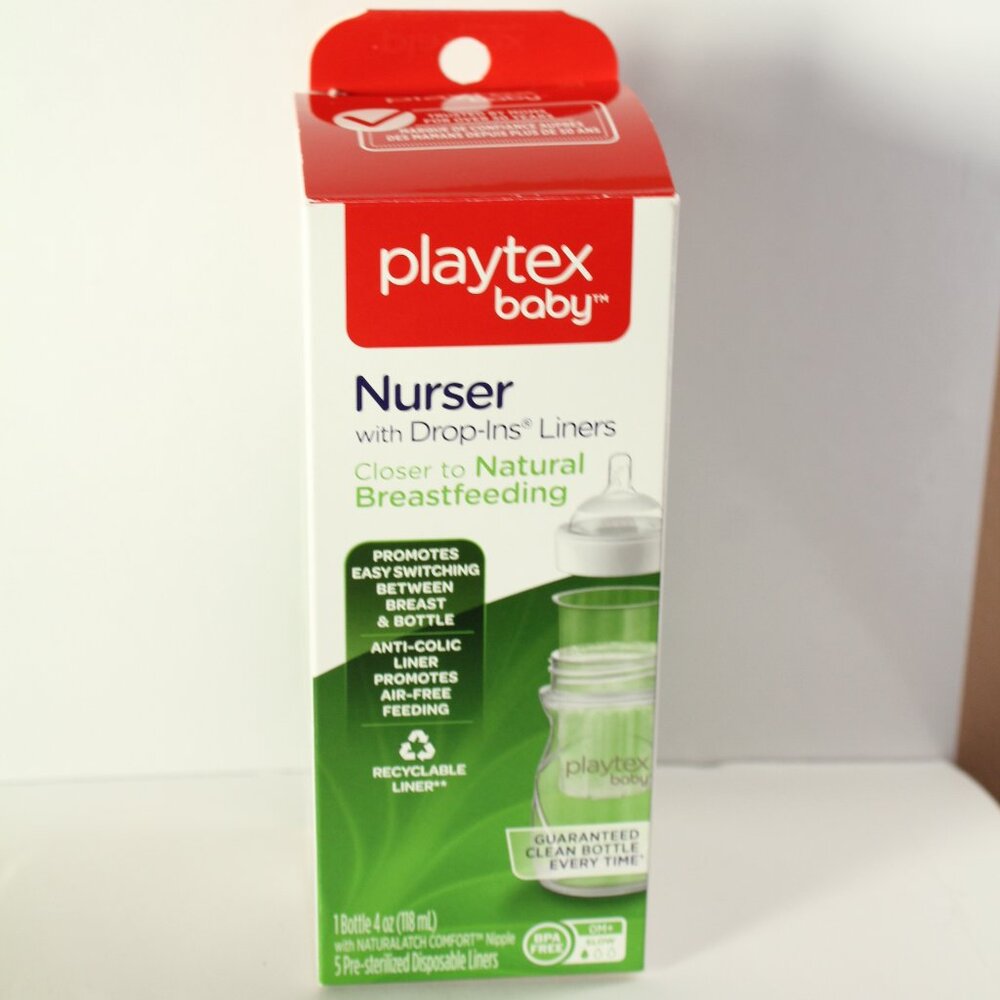 Playtex  Nurser Bottle Set With Drop In Liners 4oz